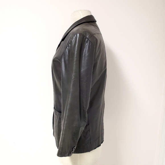 Leather Blazer Jacket - Picture 3 of 7